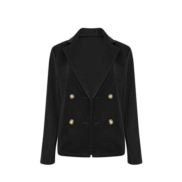 Blazer oversized élégant pour femmes avec double boutonnage et manches structurées