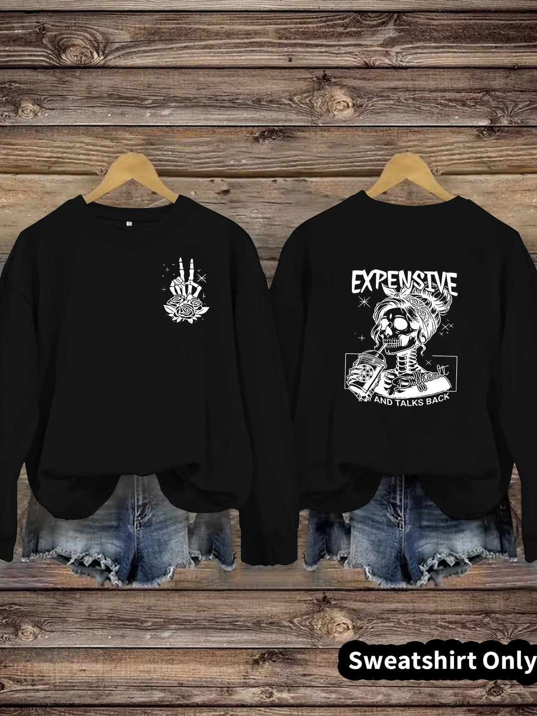 Sweat-shirt pour femmes avec motif créatif et coupe décontractée