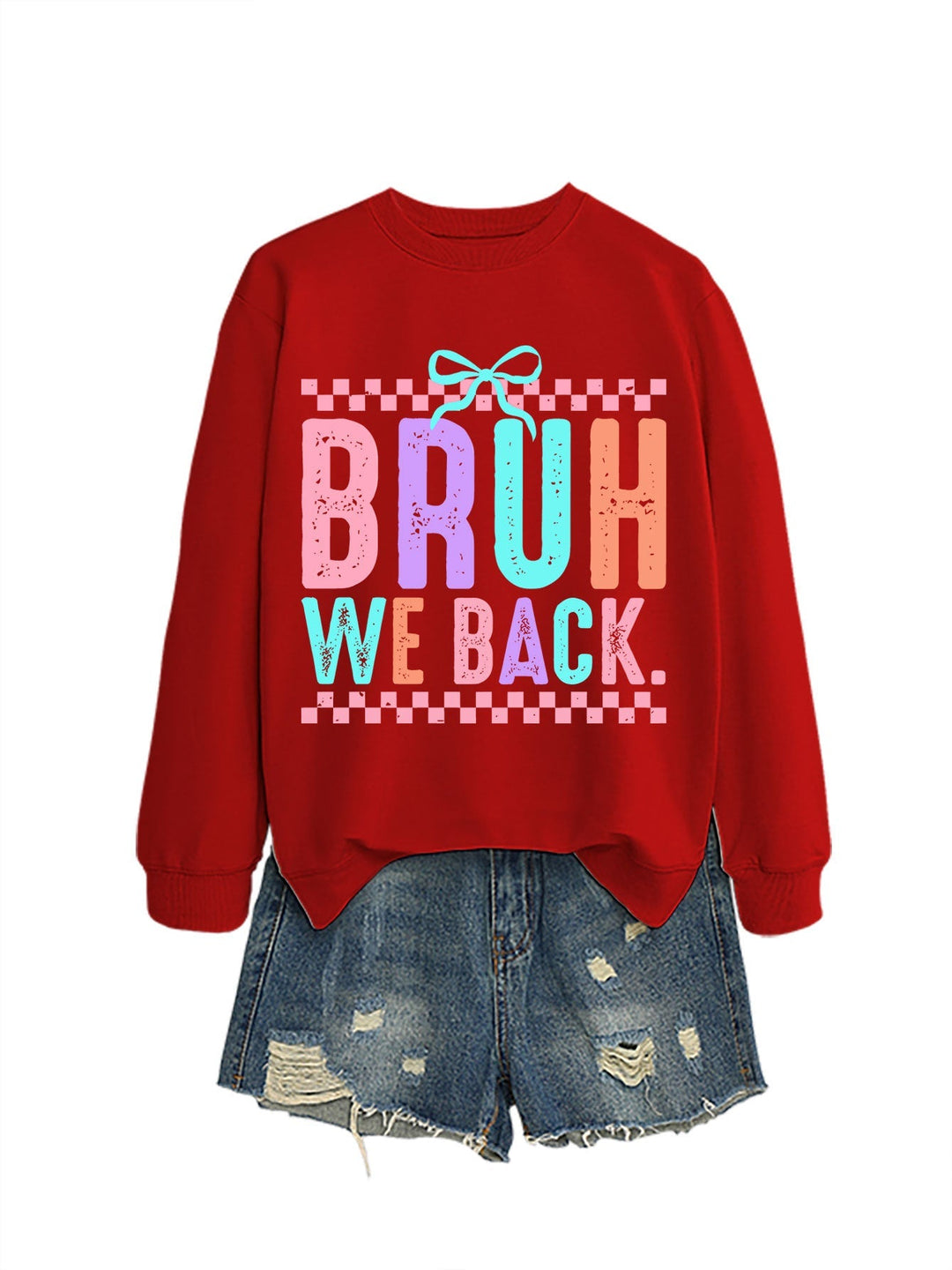 Sweatshirt pour femmes avec impression joyeuse et coupe confortable