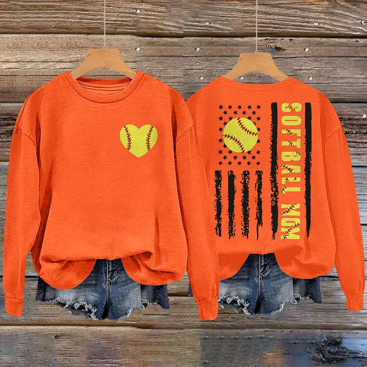 Sweatshirt pour femmes avec design créatif de softball