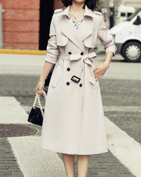 Trench-coat double boutonnage pour femmes
