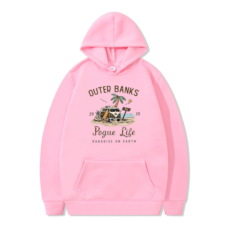 Sweat à capuche pour femmes avec design maritime et impression inspirante