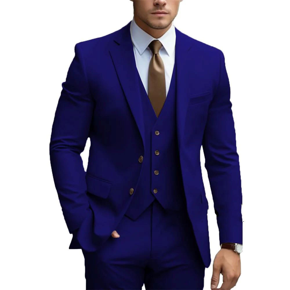 Costume de mariage trois pièces pour hommes | Avec gilet