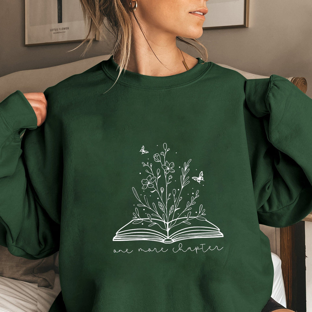 Sweatshirt pour femmes avec un élégant design floral et un imprimé inspirant