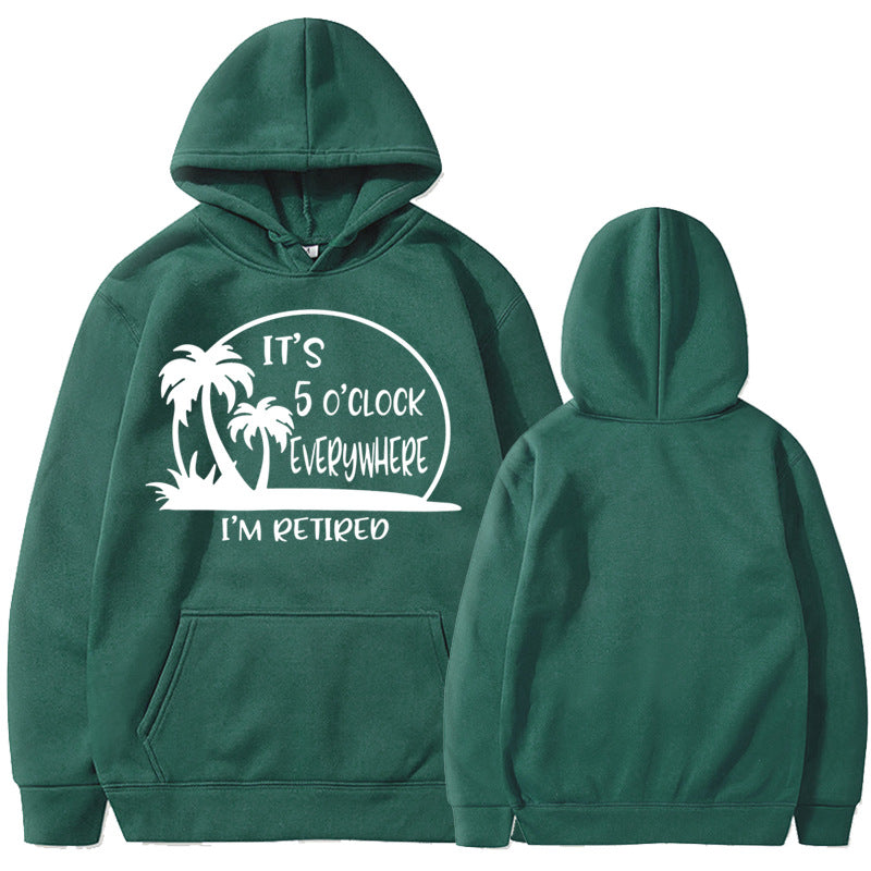 Sweat à capuche pour femmes avec motif humoristique de retraité
