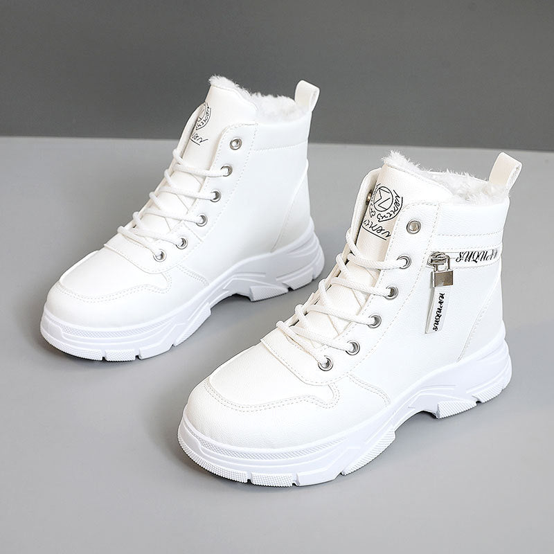 Bottes d'hiver de qualité supérieure pour femmes avec doublure en polaire confortable et semelle antidérapante