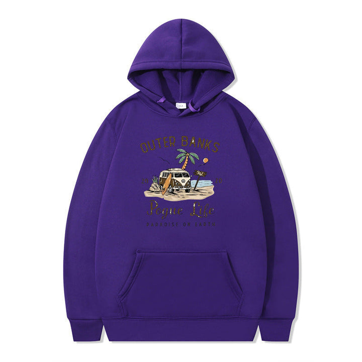 Sweat à capuche pour femmes avec design maritime et impression inspirante