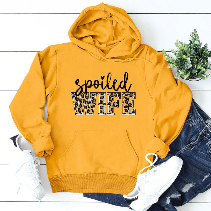 Sweat à capuche pour femmes avec inscription créative et élégante