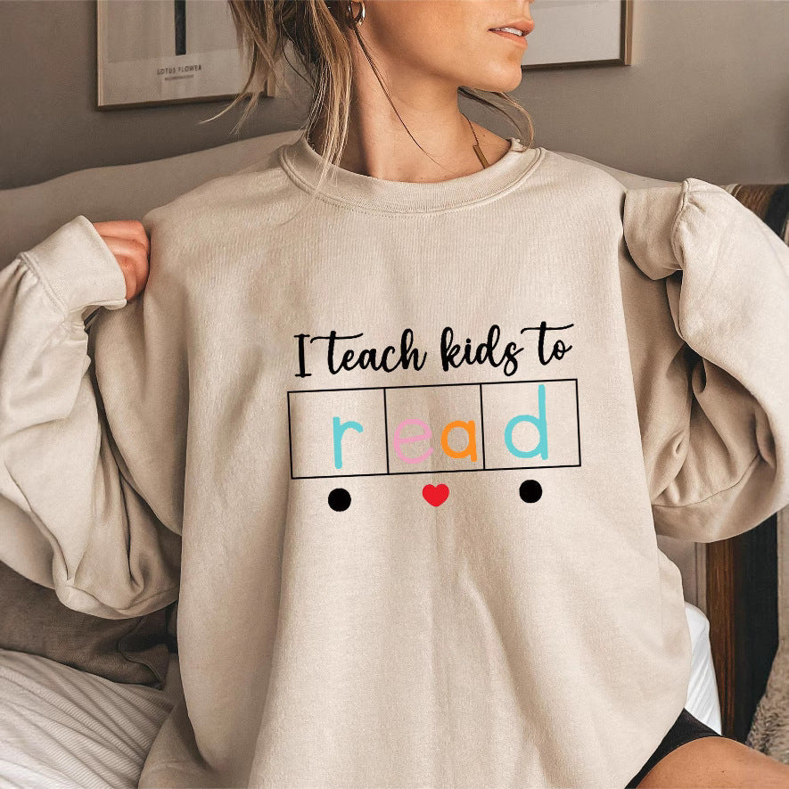 Sweatshirt pour femmes avec motif éducatif créatif