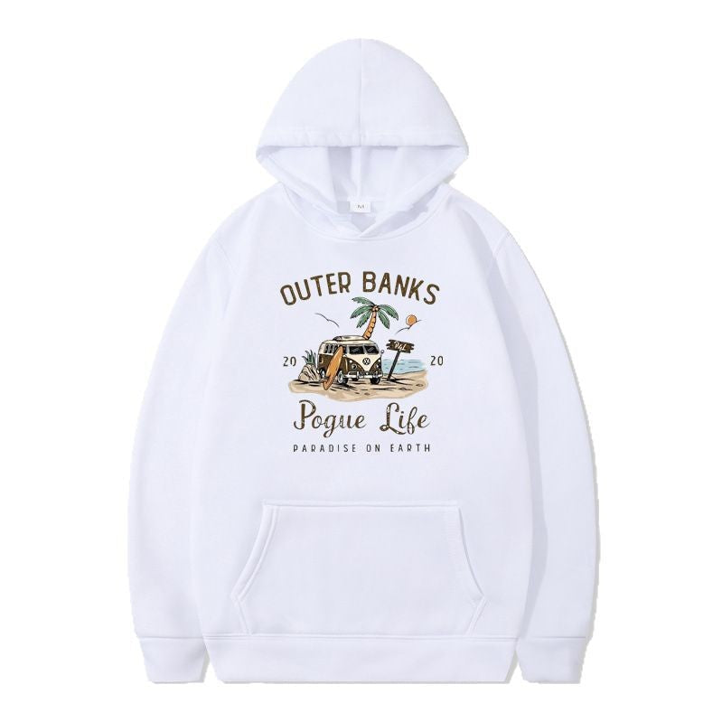 Sweat à capuche pour femmes avec design maritime et impression inspirante