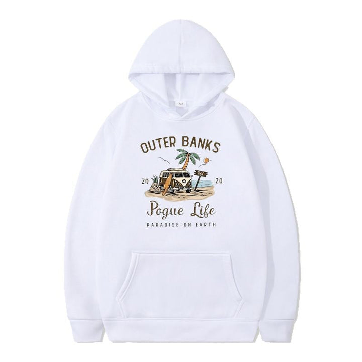 Sweat à capuche pour femmes avec design maritime et impression inspirante