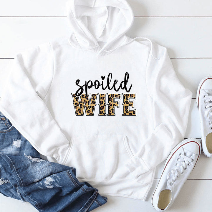Sweat à capuche pour femmes avec inscription créative et élégante