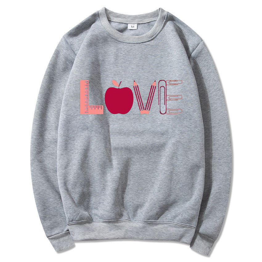 Sweat-shirt pour femmes avec un motif Love créatif