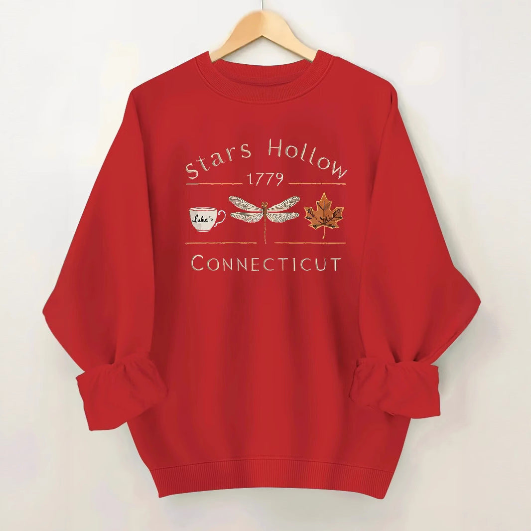 Sweatshirt pour femmes avec un motif créatif de Stars Hollow