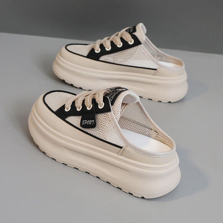 Baskets Sportives Slip-On pour Femmes avec Tige en Mesh Respirant et Semelle Amortissante