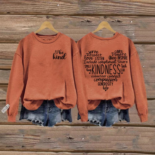 Sweatshirt pour femmes avec un design inspirant de froid et une coupe généreuse