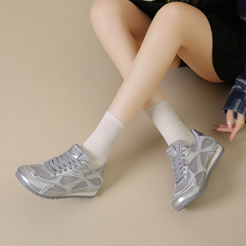 Baskets de loisirs respirantes pour femmes avec semelle antidérapante et tige flexible