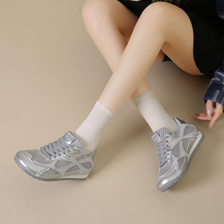 Baskets de loisirs respirantes pour femmes avec semelle antidérapante et tige flexible