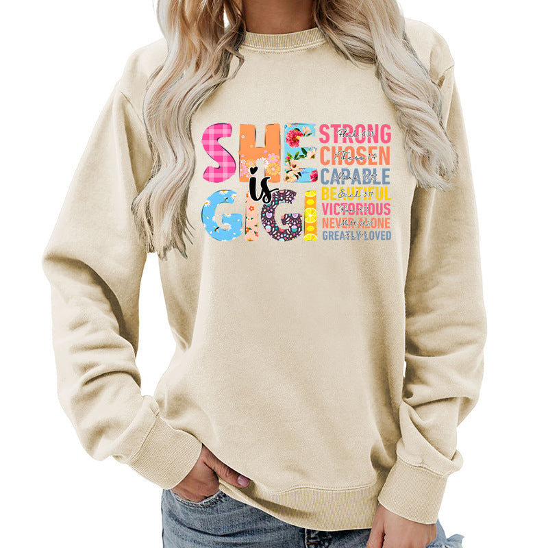 Sweat-shirt pour femmes avec design de texte inspirant