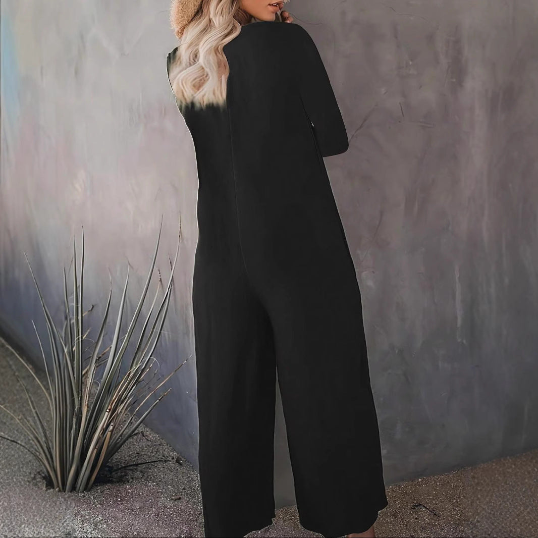 Combinaison Femme Ample avec Poches Pratiques et Coupe Moderne