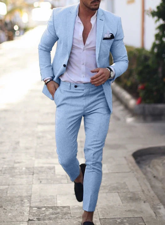 Costume d'invité de mariage pour homme en été 2 pièces | Blazer et pantalon