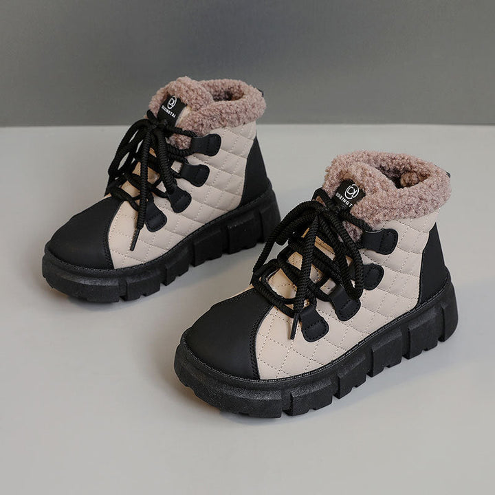 Bottes d'hiver pour femmes avec doublure douillette et semelle antidérapante