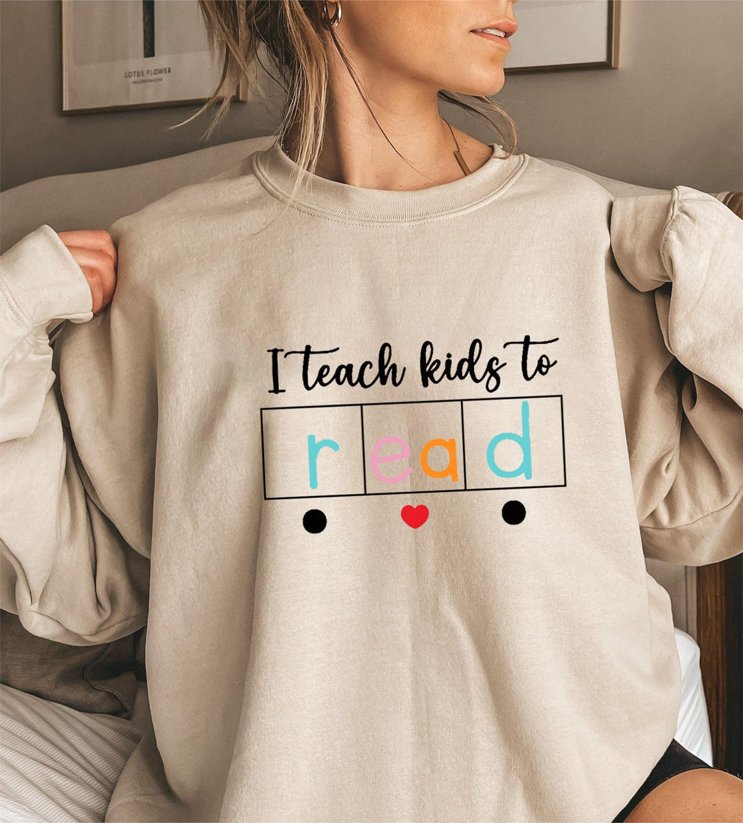 Sweatshirt pour femmes avec motif éducatif créatif