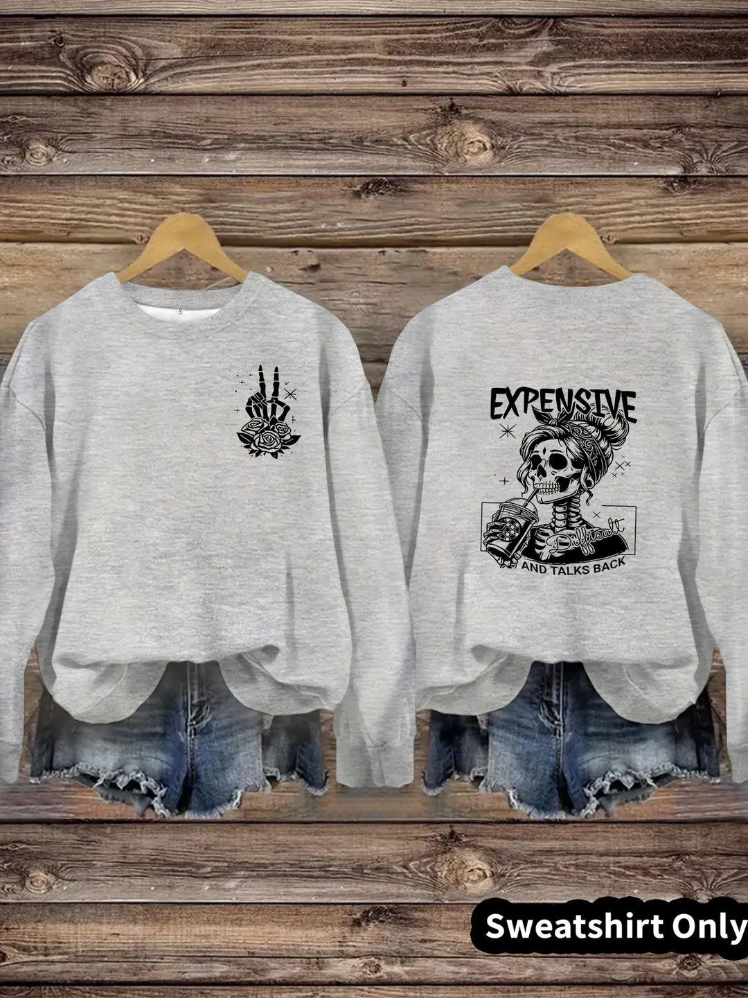 Sweat-shirt pour femmes avec motif créatif et coupe décontractée
