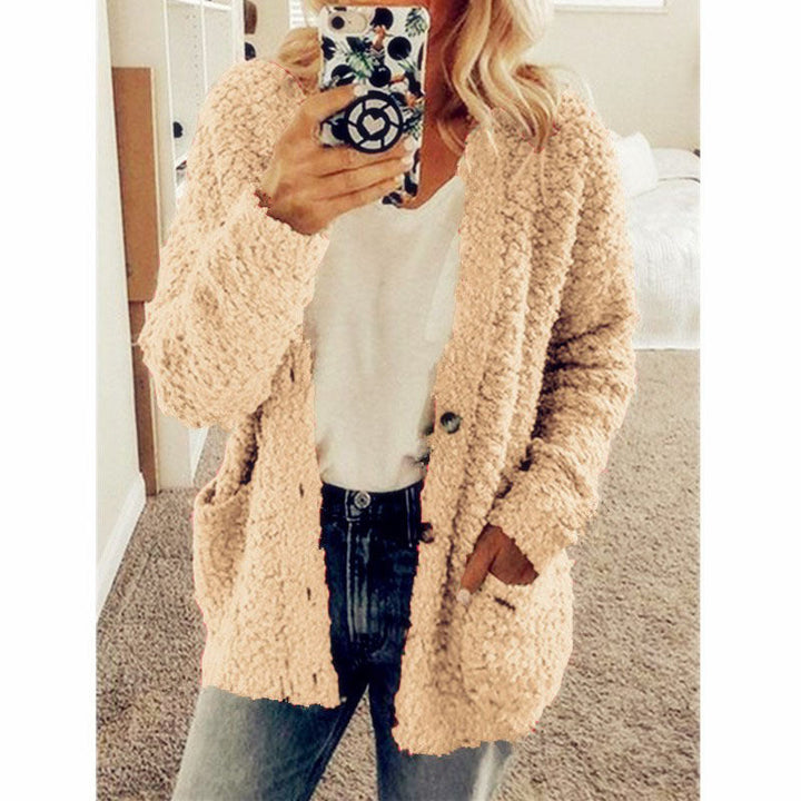 Veste en Fleece Teddy pour Femmes avec Capuche | Manteau d'Hiver Douillet