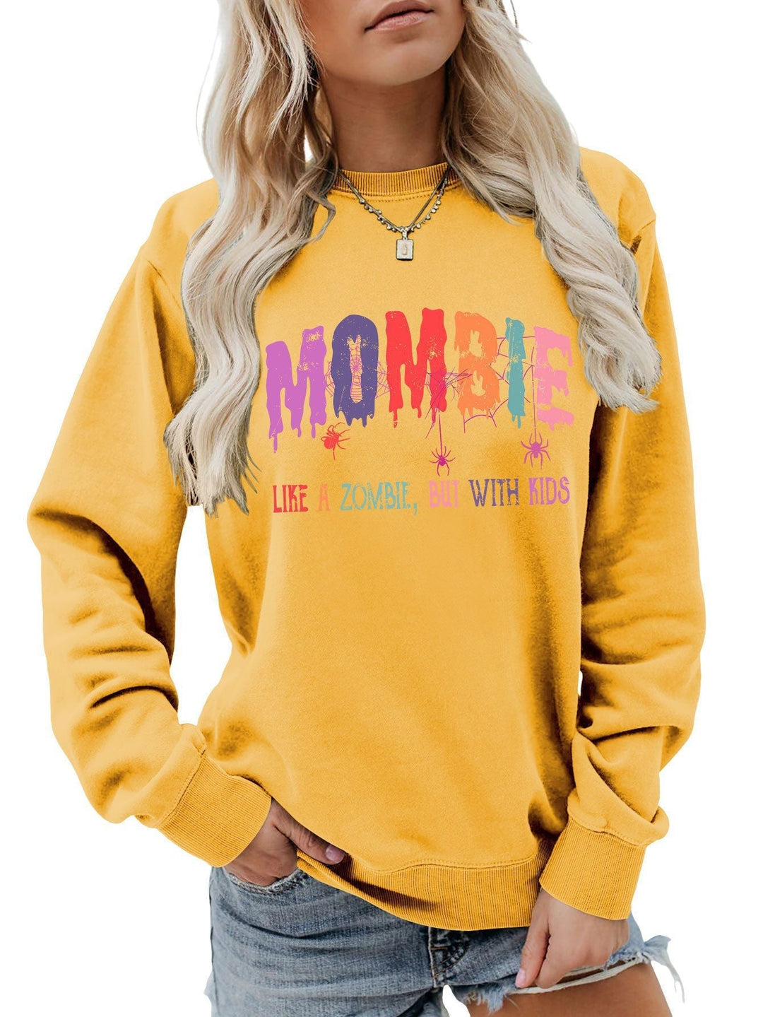 Sweat-shirt pour femmes avec motif zombie créatif