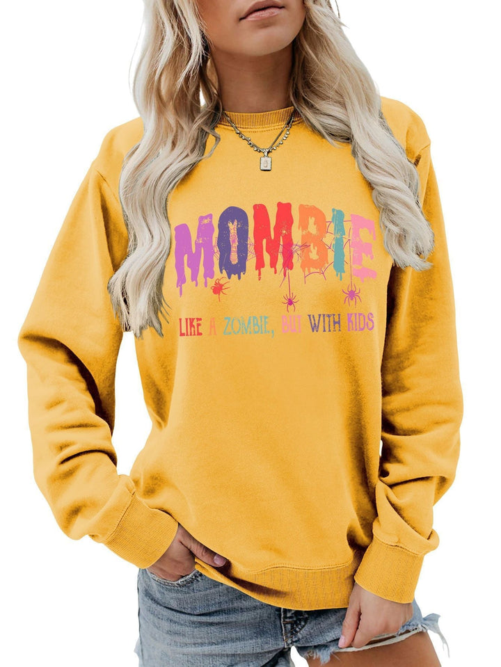 Sweat-shirt pour femmes avec motif zombie créatif