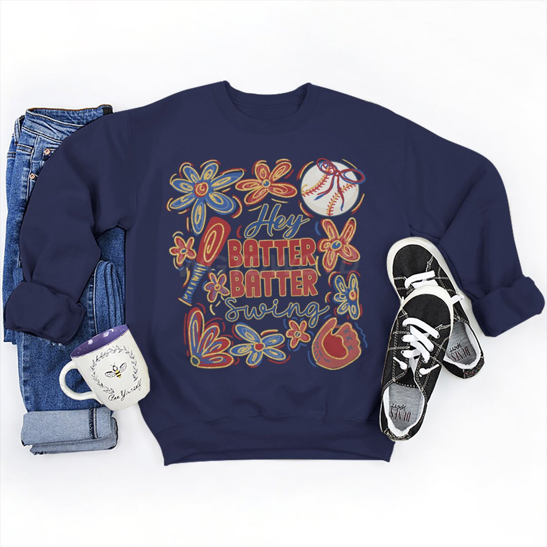 Sweatshirt pour femmes avec motif de baseball créatif et coupe décontractée