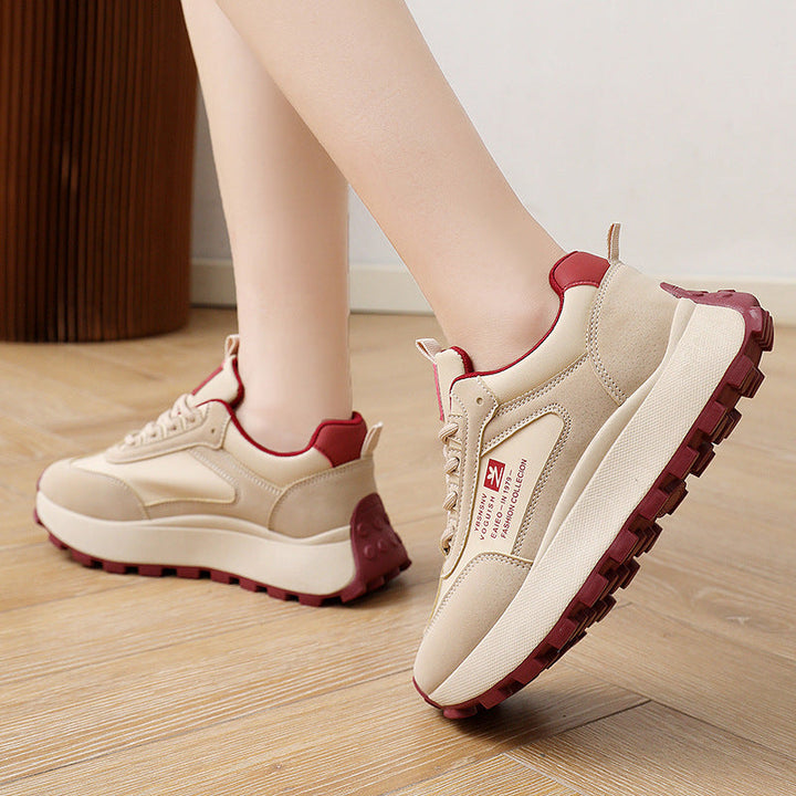 Baskets Chunky pour femmes avec des inserts en mesh respirants et une semelle amortissante