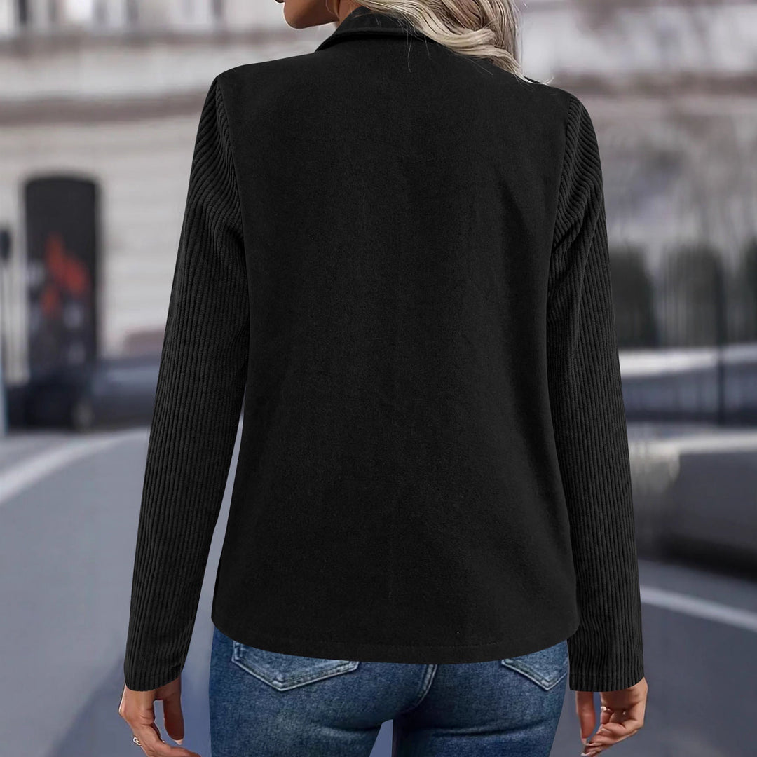 Blazer oversized élégant pour femmes avec double boutonnage et manches structurées