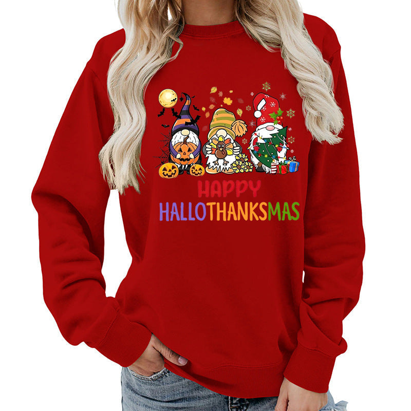 Sweatshirt pour femmes avec un design de fête joyeux