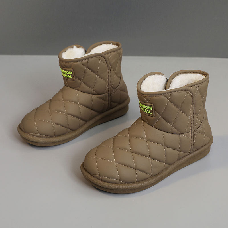 Bottes d'hiver chaudes et doublées pour femmes
