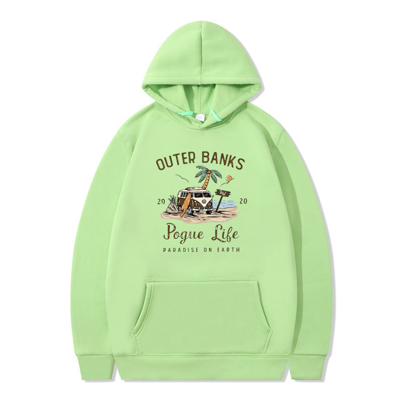 Sweat à capuche pour femmes avec design maritime et impression inspirante