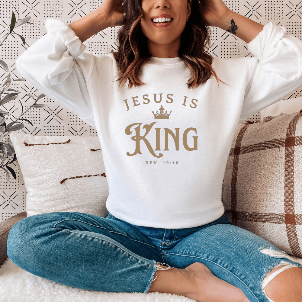 Sweatshirt pour femmes avec inscription inspirante et coupe décontractée