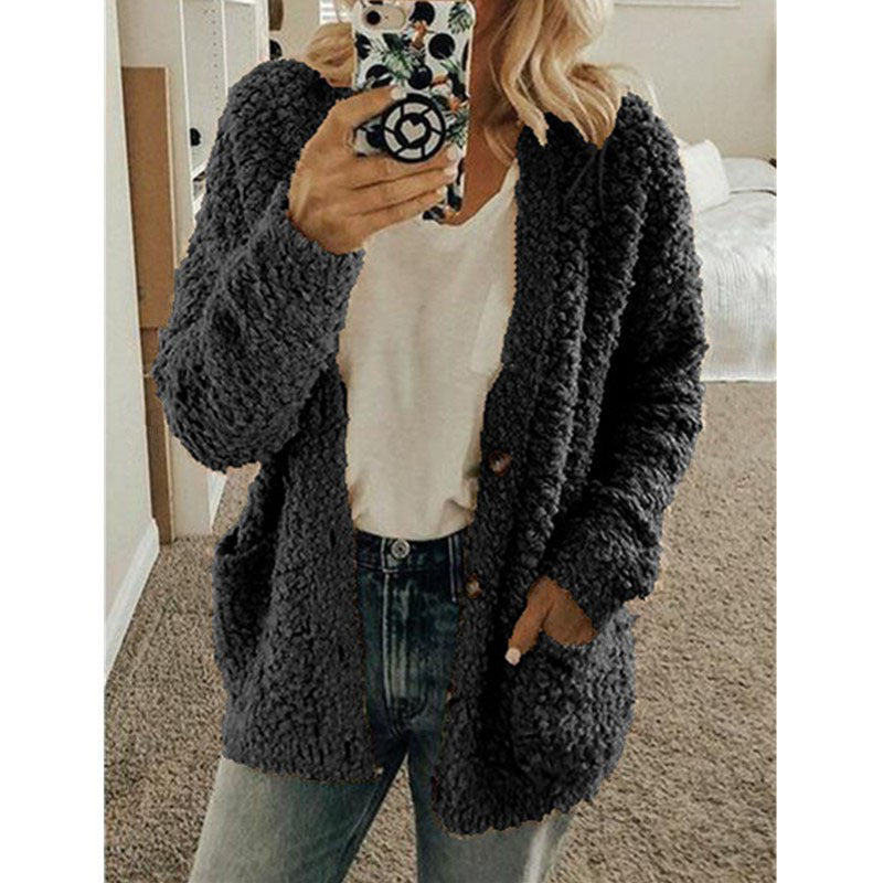 Veste en Fleece Teddy pour Femmes avec Capuche | Manteau d'Hiver Douillet