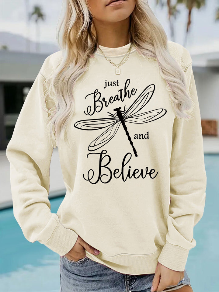 Sweatshirt pour femmes avec un motif inspirant de parapente et une coupe décontractée