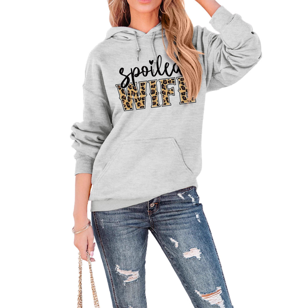 Sweat à capuche pour femmes avec inscription créative et élégante