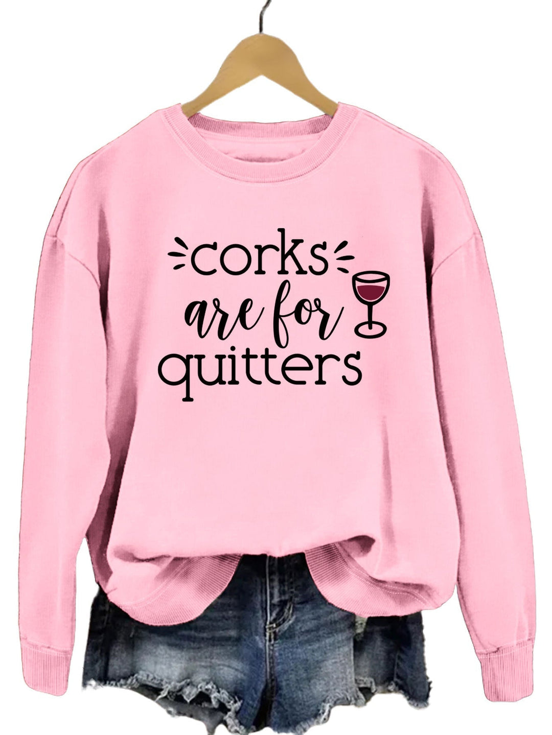 Sweat-shirt pour femmes avec une phrase créative et une coupe décontractée