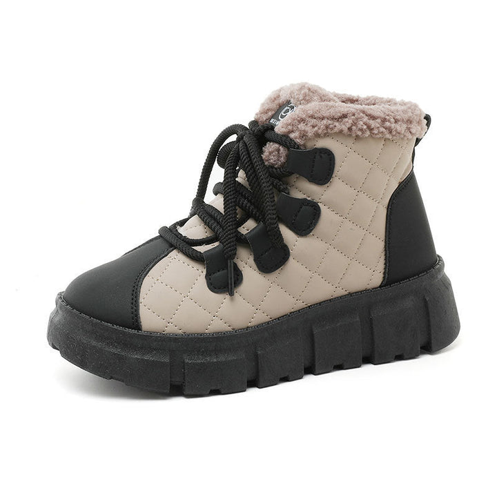 Bottes d'hiver pour femmes avec doublure douillette et semelle antidérapante