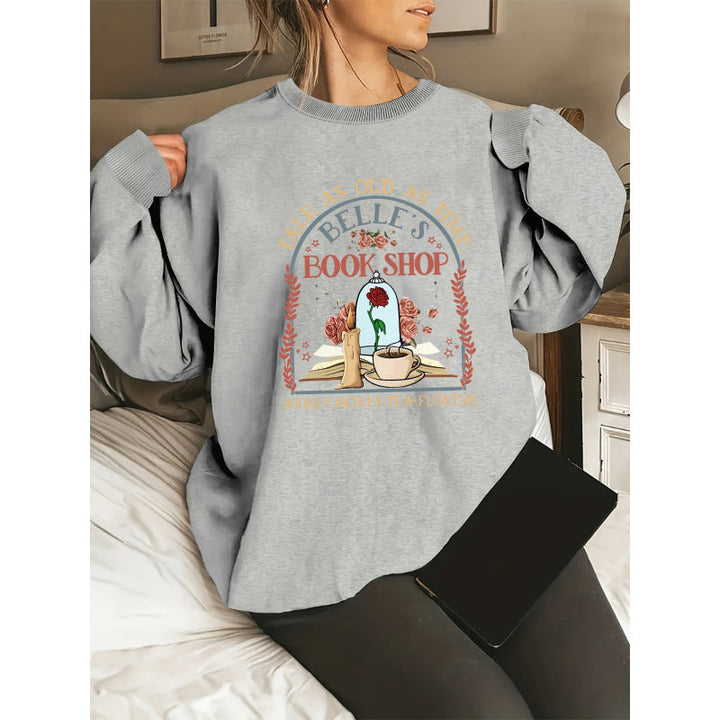 Sweatshirt pour femmes avec un motif unique de librairie