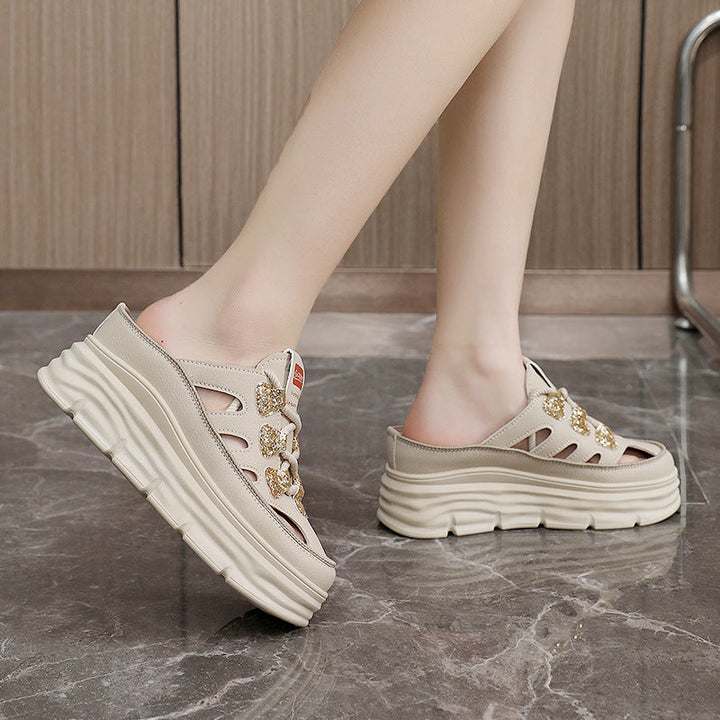 Baskets Chunky Slip-On pour femmes avec des accents scintillants et un amorti confortable