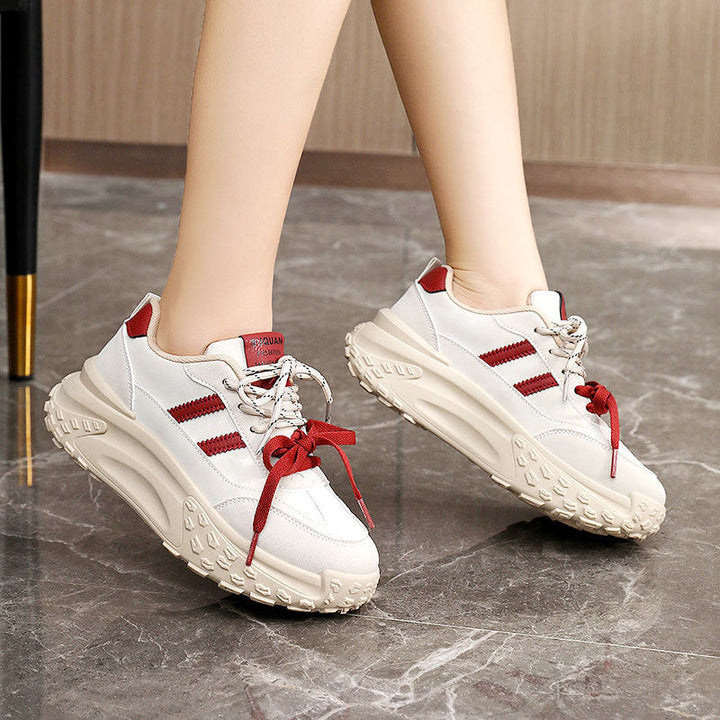 Baskets Chunky Sportives pour Femmes avec Profil Robuste et Tige Respirante