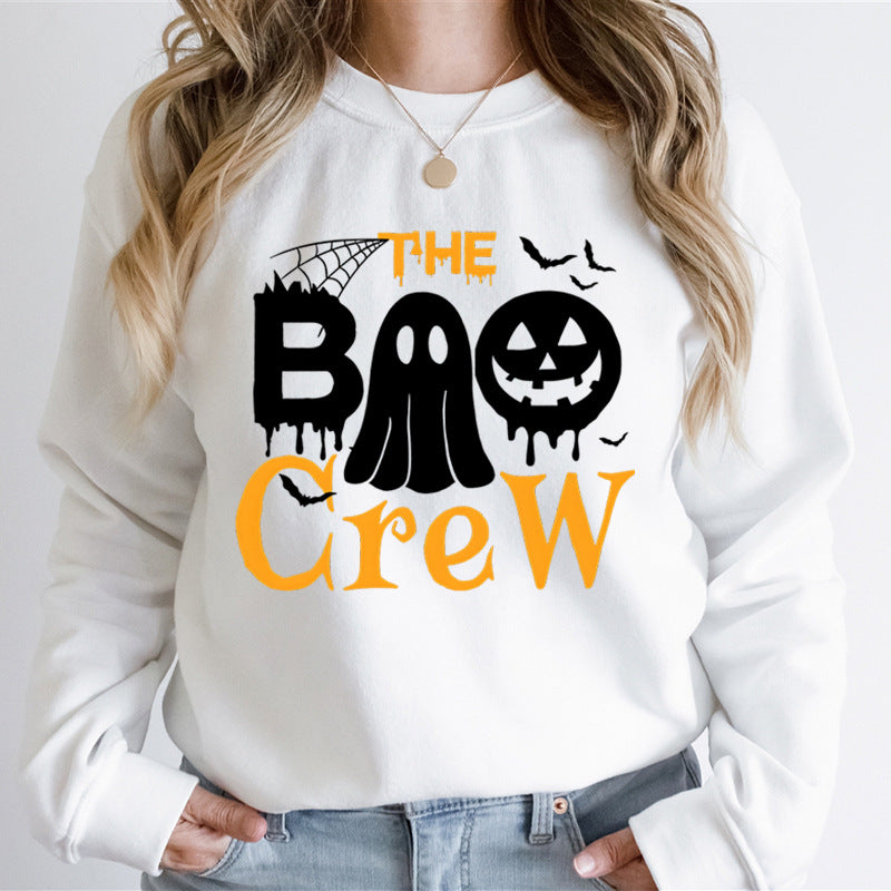 Sweatshirt pour femmes avec thème Halloween et impression graphique créative