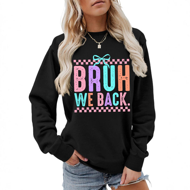 Sweatshirt pour femmes avec impression joyeuse et coupe confortable