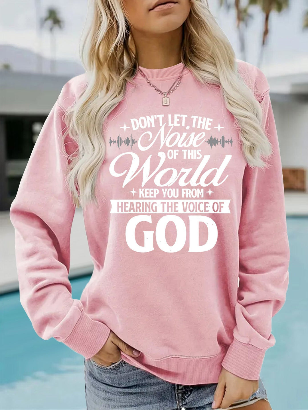 Sweatshirt pour femmes avec impression inspirante et coupe confortable