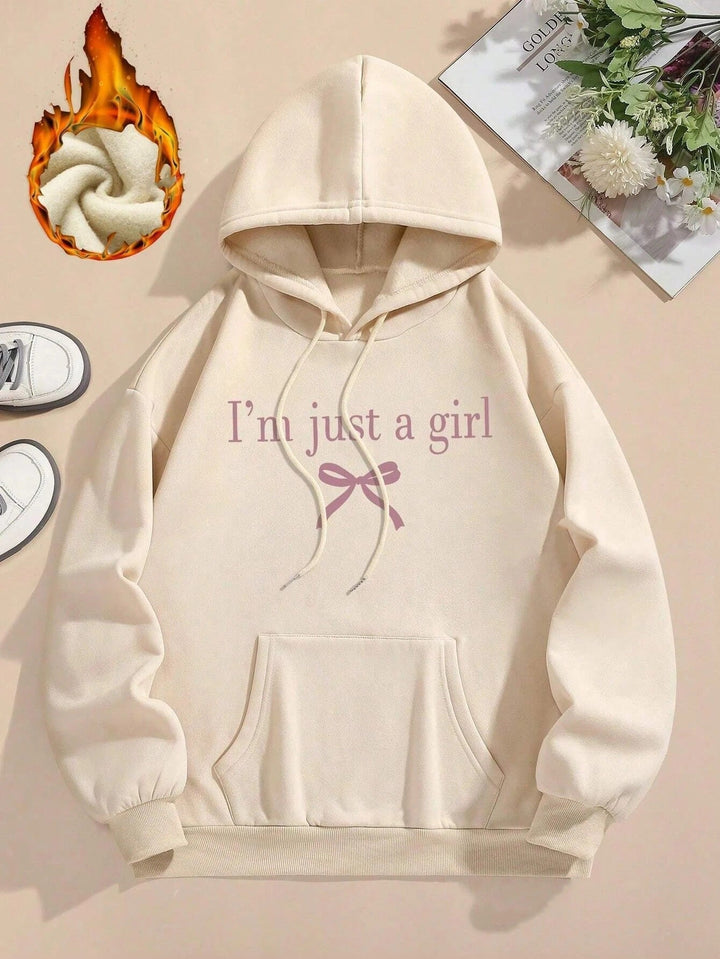 Sweat à capuche pour femmes avec une citation moderne et une coupe classique
